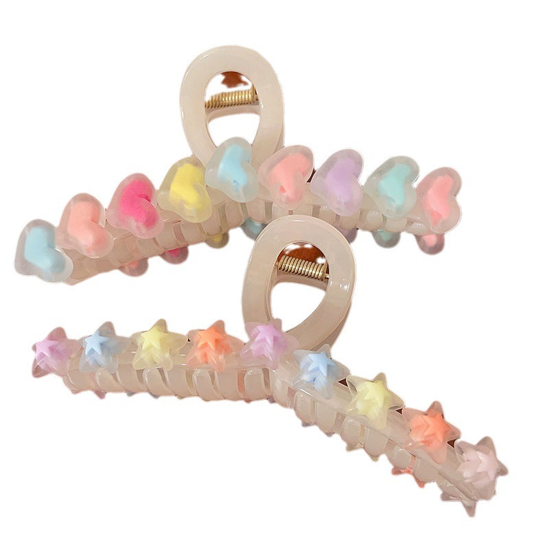 Love Heart Hair Clip - Fashionable Simple Accessory