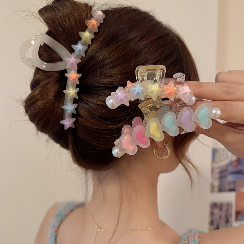 Love Heart Hair Clip - Fashionable Simple Accessory