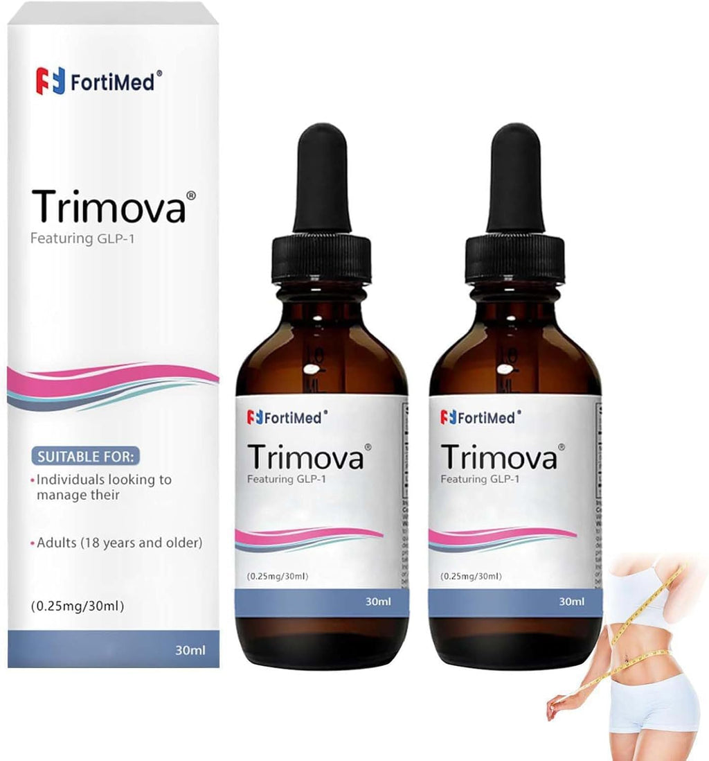 HongChengSM Trimova Burning Drops Vitamin Supplement Drops for Men and Women Natural Vitamin Supplement for Men and Women (2Pcs)