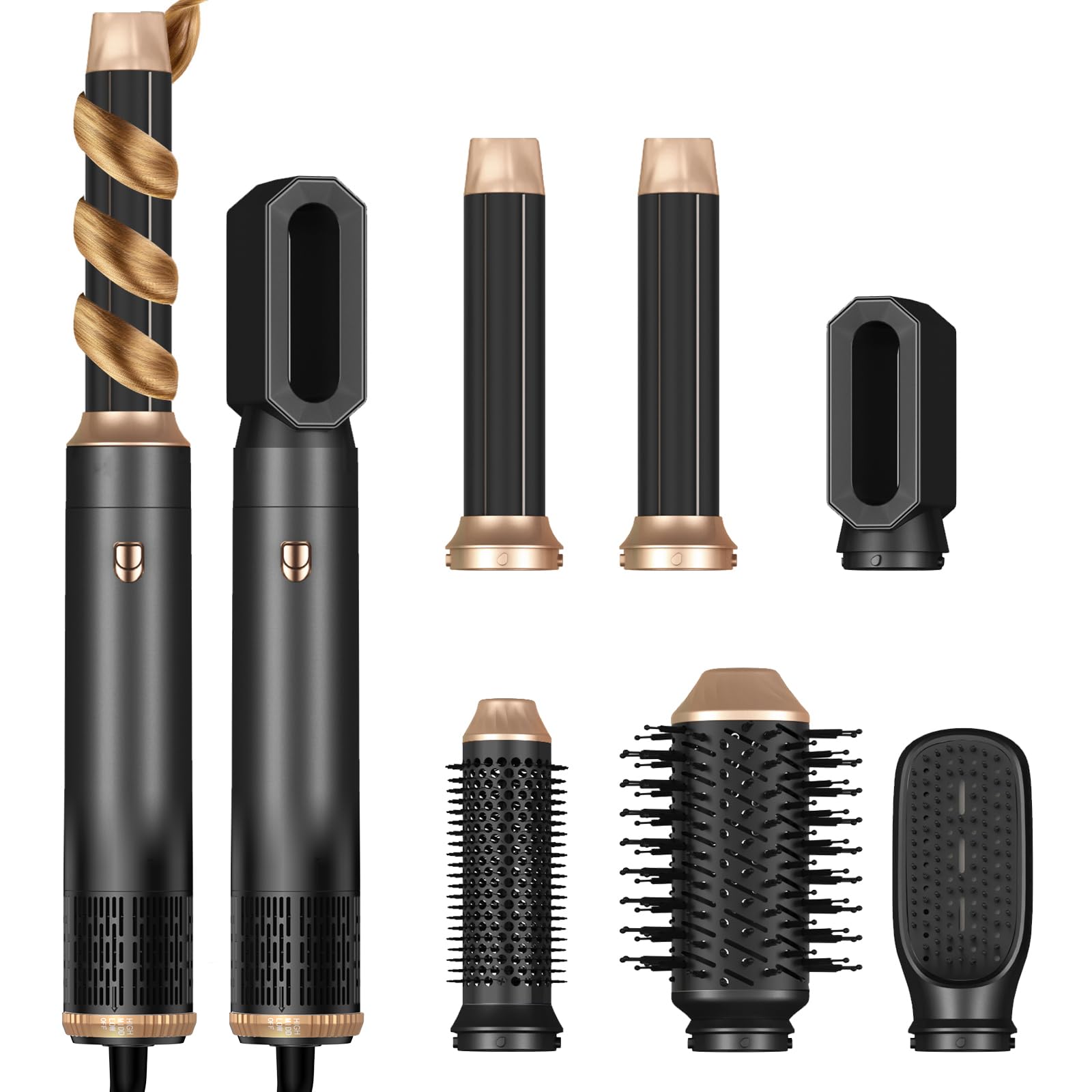 EasyGlam 6‑in‑1 Air Styler & Dryer Brush