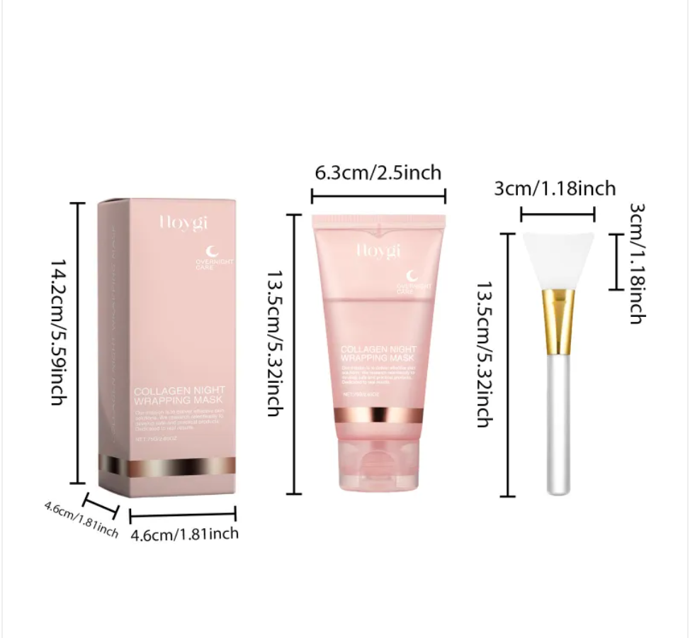 HydraGlow Collagen Face Mask for Radiant Skin
